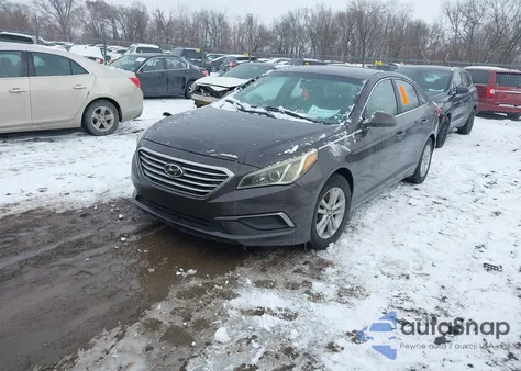 2016 Hyundai Sonata Se z USA, uszkodzony, nr VIN 5NPE24AF9GH375988